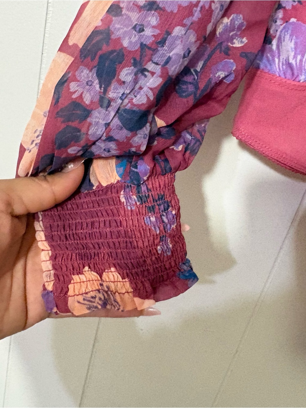 Free People Intimately FP Wonderlost Bodysuit XL Floral Sheer Boho Romantic Top - Picture 5 of 12